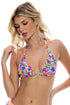 Luli Fama Water Blossoms Triangle Halter Top